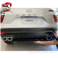 Creta 2022+ mbele na mlinzi wa nyuma wa bumper